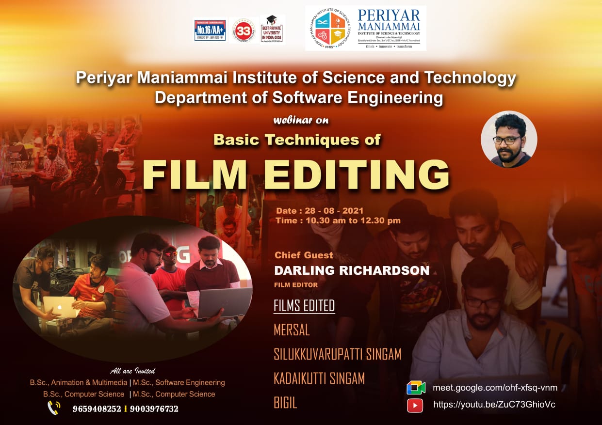 Department of Software Engineering | PMIST