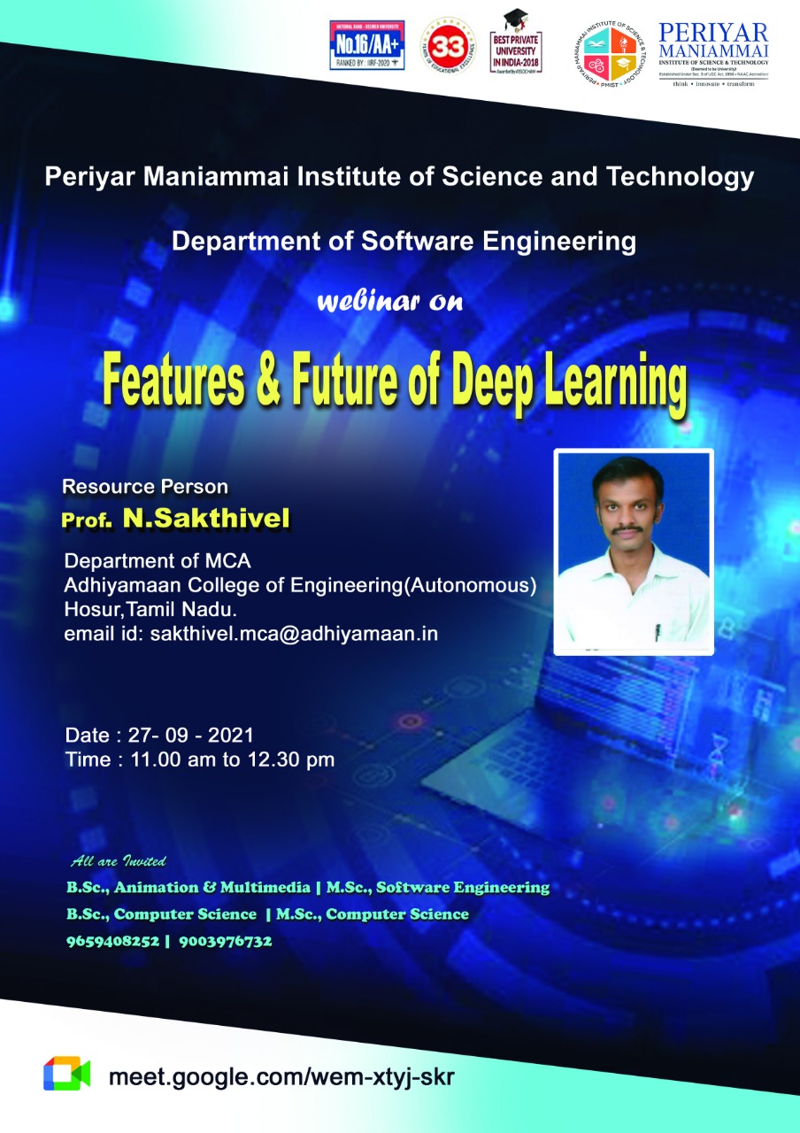 Department of Software Engineering | PMIST